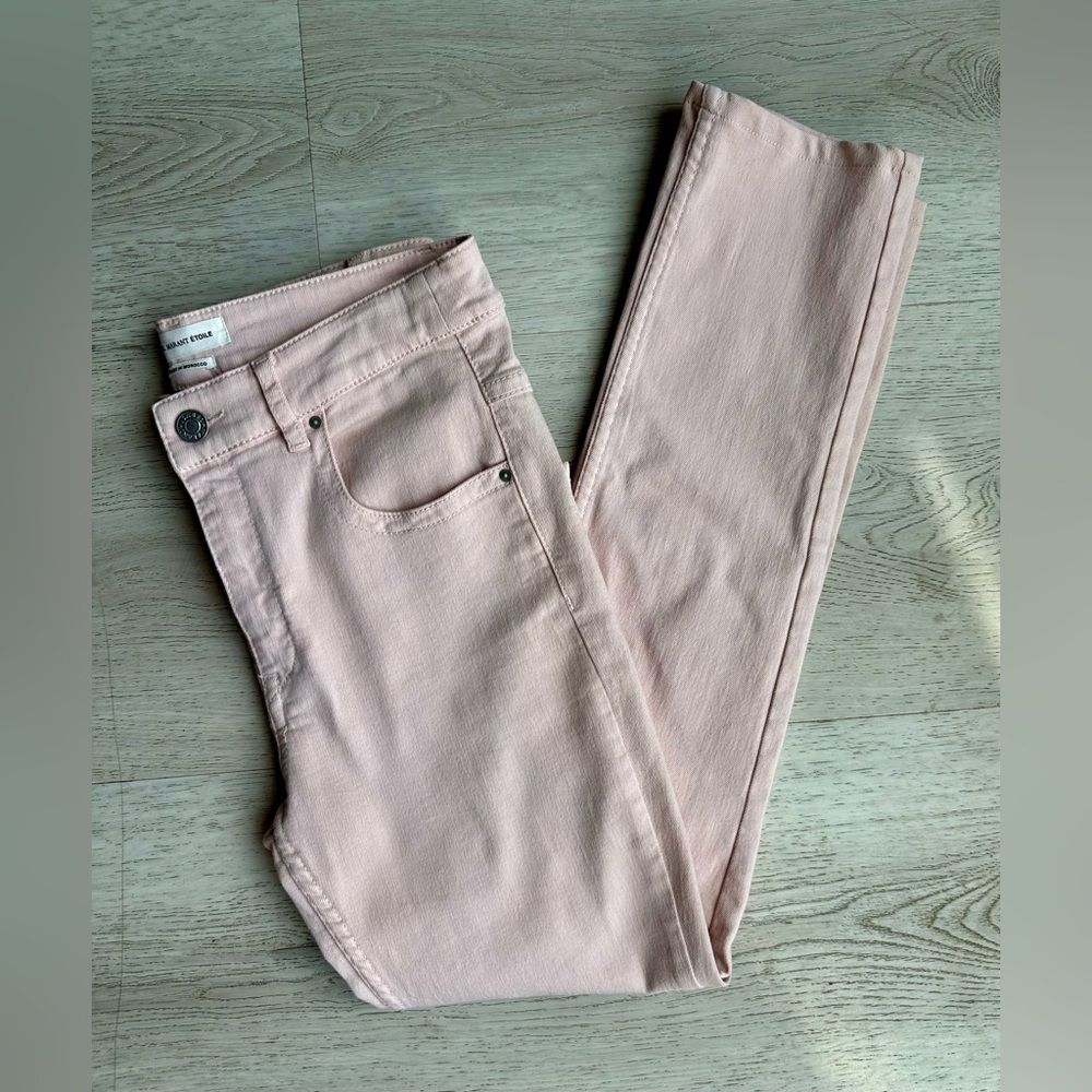 Isabel Marant Etoile Women's Light Pink Skinny Jeans with Pockets. Size 38/Med